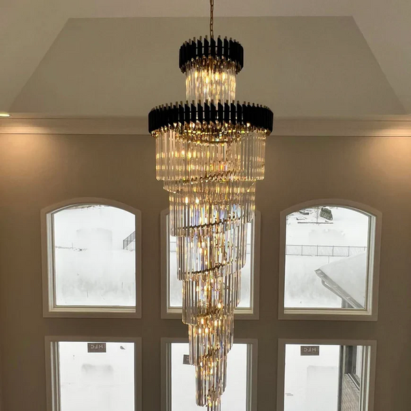 CYRUS MULTIPLE TIER CRYSTAL CHANDELIER