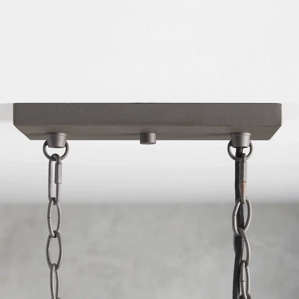 Andreas Glass Linear Chandelier