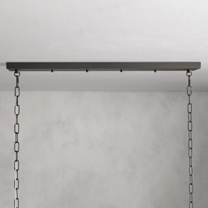 Andreas Glass Linear Chandelier