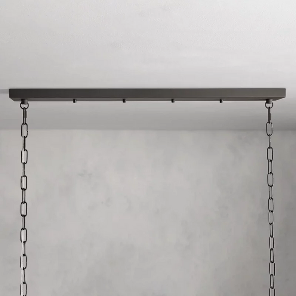 Andreas Glass Linear Chandelier