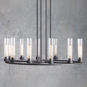 Andreas Round Glass Chandelier