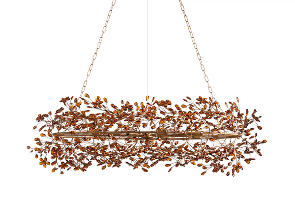 Fiore Oval Crystal Chandelier