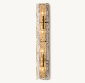 Lattice Smoke Glass Grand Sconce