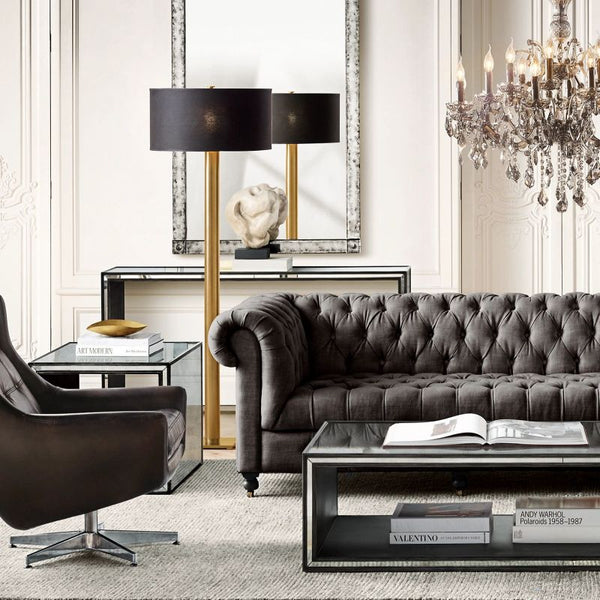 19th C. Rococo Iron & Crystal Round  Dining Room Chandelier 28"