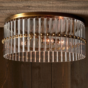Molly Crystal Round Flush Mount