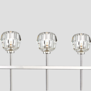 Kristina Clear Glass Linear Dining Room Chandelier