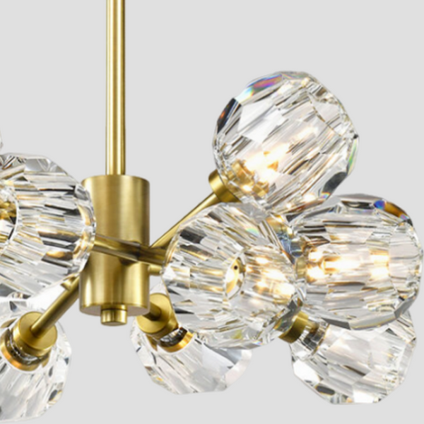 Kristina Clear Glass Chandelier