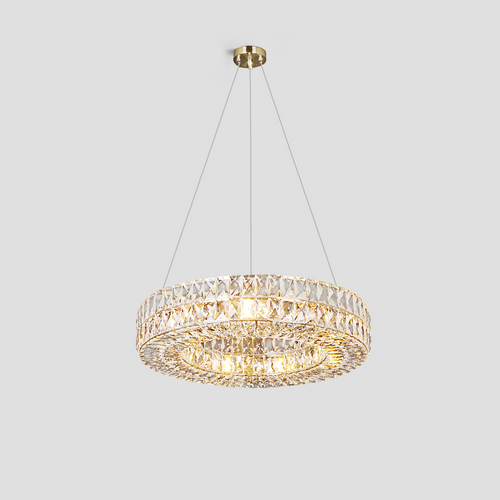 Dina Halo Crystal Ring Chandelier