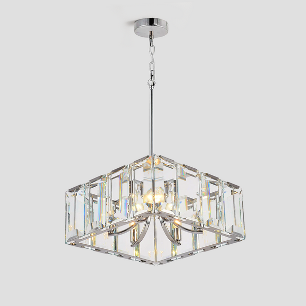 Harly Crystal Square Chandelier 24"