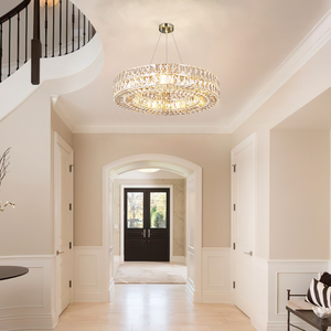 Dina Halo Crystal Ring Chandelier