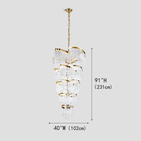 Galy Flow Crystal Chandelier