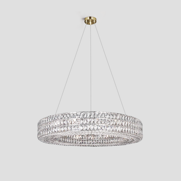 Dina Halo Crystal Ring Chandelier