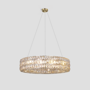 Dina Halo Crystal Ring Chandelier