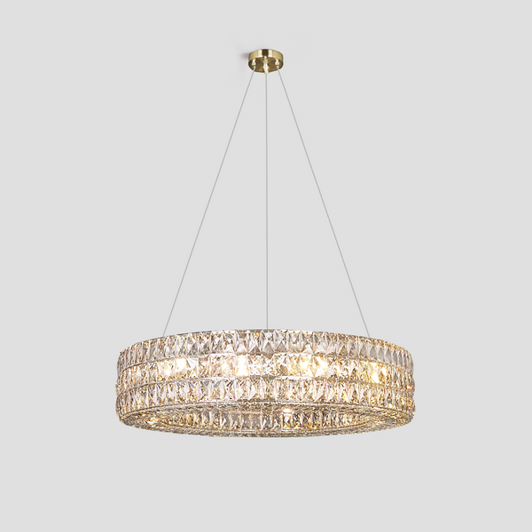 Dina Halo Crystal Ring Chandelier