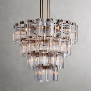 Delsie Round Glass Chandelier