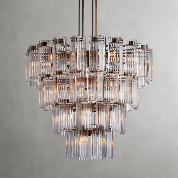 Delsie Round Glass Chandelier