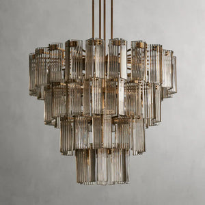 Delsie Round Glass Chandelier