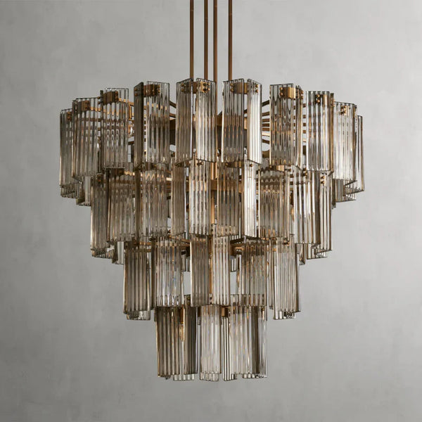 Delsie Round Glass Chandelier