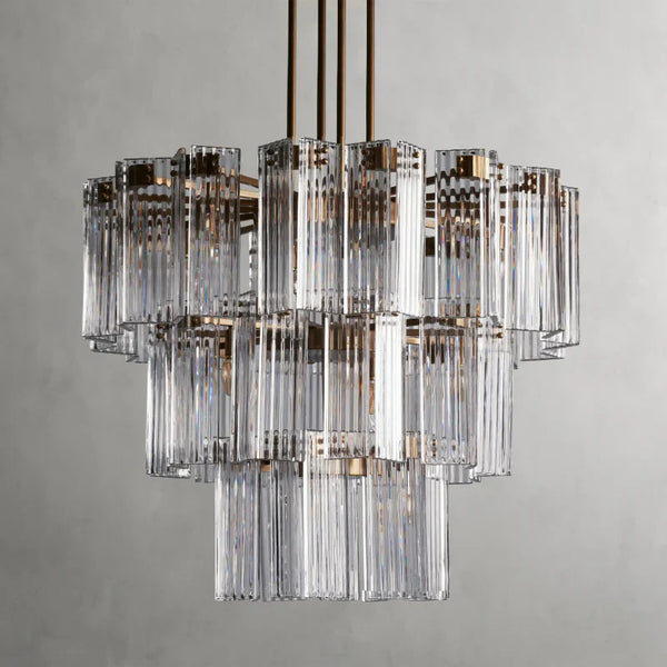 Delsie Round Glass Chandelier