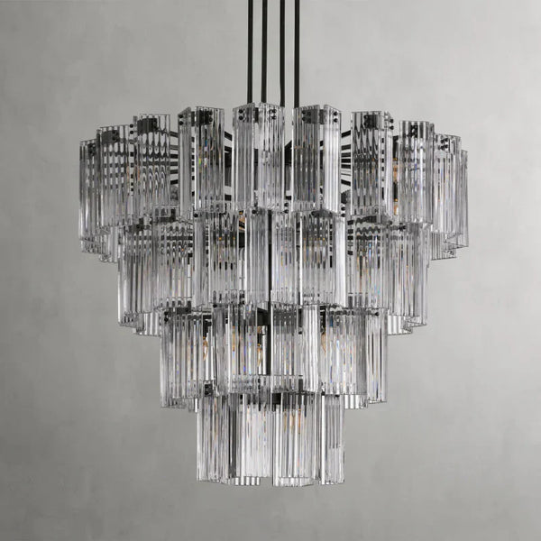 Delsie Round Glass Chandelier