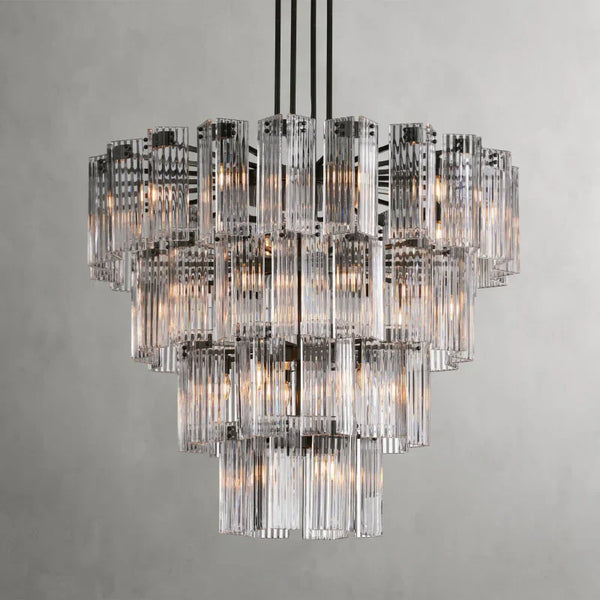 Delsie Round Glass Chandelier