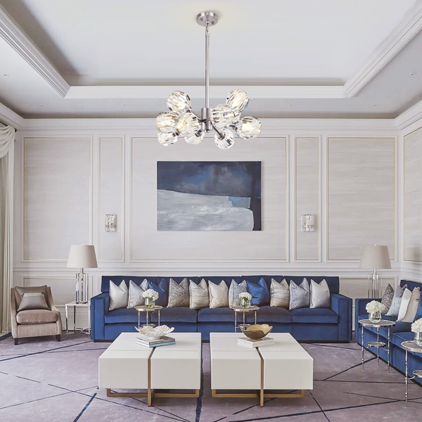 Kristina Clear Glass Chandelier