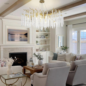 Snow Tree Branch Crystal Gold/Silver Chandelier for All Rooms 40''