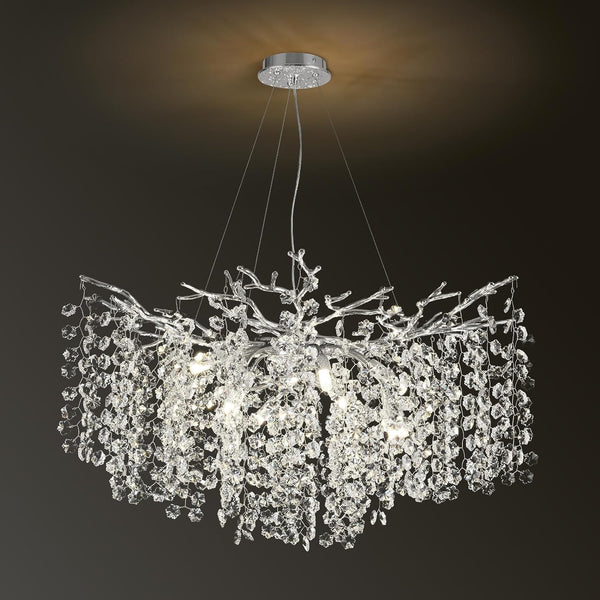 Snow Tree Branch Crystal Chandelier for All Rooms 30" 40" 55"