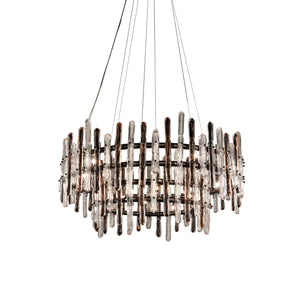 Sancy Round Glass Chandelier