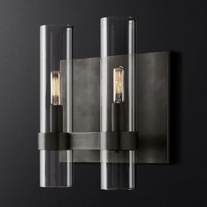 Ravella Blown Glass Double Bathroom Wall Sconce
