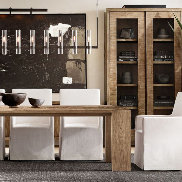 Ravella Blown Glass Linear Chandelier 71"