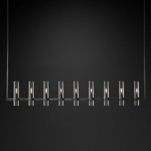 Ravella Blown Glass Linear Chandelier 71"
