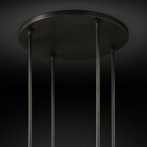 Ravella Blown Glass Round Chandelier 60"