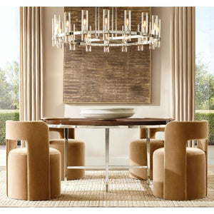 Ravella Blown Glass Round Chandelier 60"