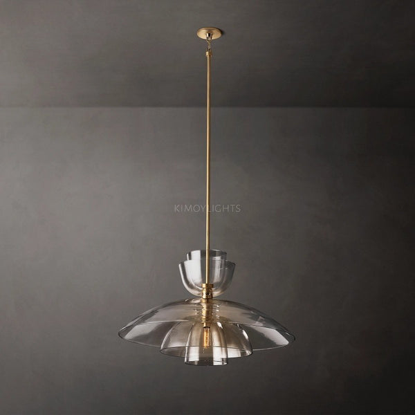 Blon Clear Glass Cloche Grand Pendant