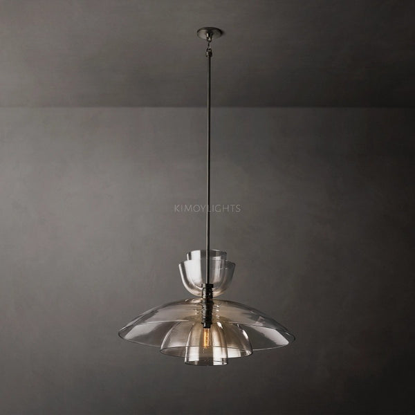 Blon Clear Glass Cloche Grand Pendant