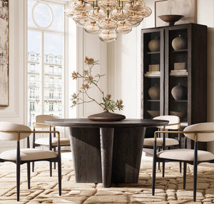 Cabrette Clear Glass Round Chandelier 48"