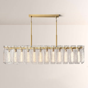 Calametta Glass Rectangular Chandelier 72"