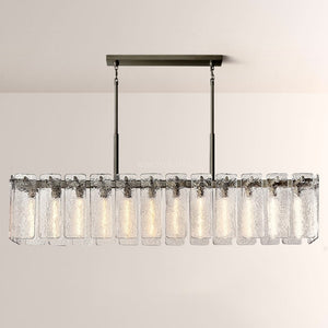 Calametta Glass Rectangular Chandelier 72"