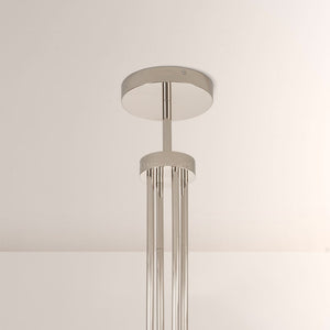 Cannele Glass Round Living Room Chandelier 48"