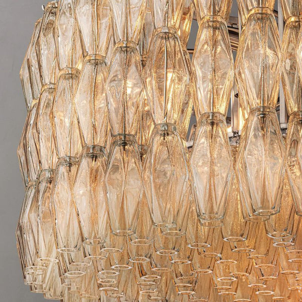 Chiara Clear Glass Round Chandelier 47" For Living Room