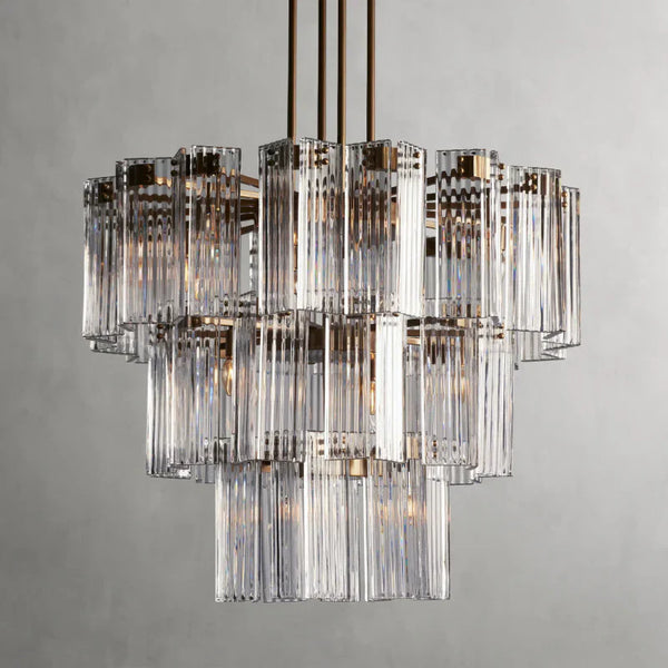 Delsie Round Glass Chandelier