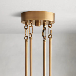 Delsie Round Glass Chandelier