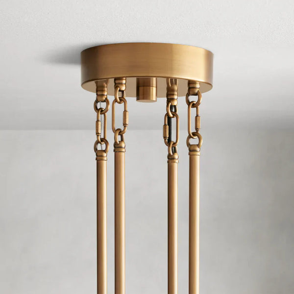 Delsie Round Glass Chandelier