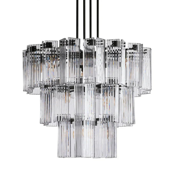 Delsie Round Glass Chandelier