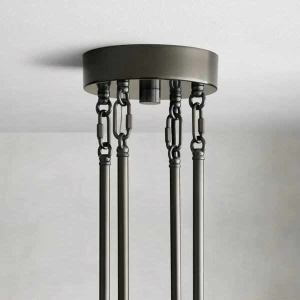 Delsie Round Glass Chandelier