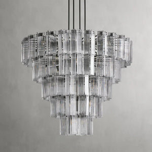 Delsie Round Glass Chandelier