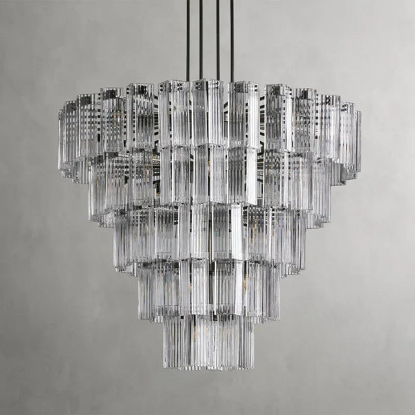 Delsie Round Glass Chandelier