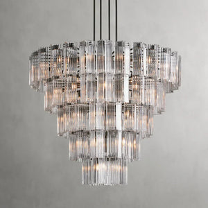 Delsie Round Glass Chandelier