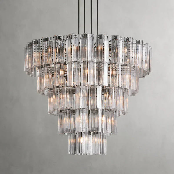 Delsie Round Glass Chandelier